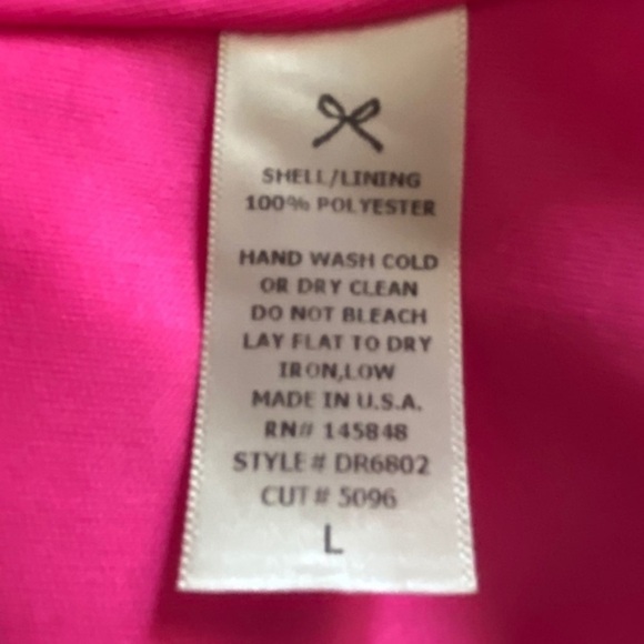 Everly High Neck Trapeze Pink Dress Size L - Picture 9 of 13